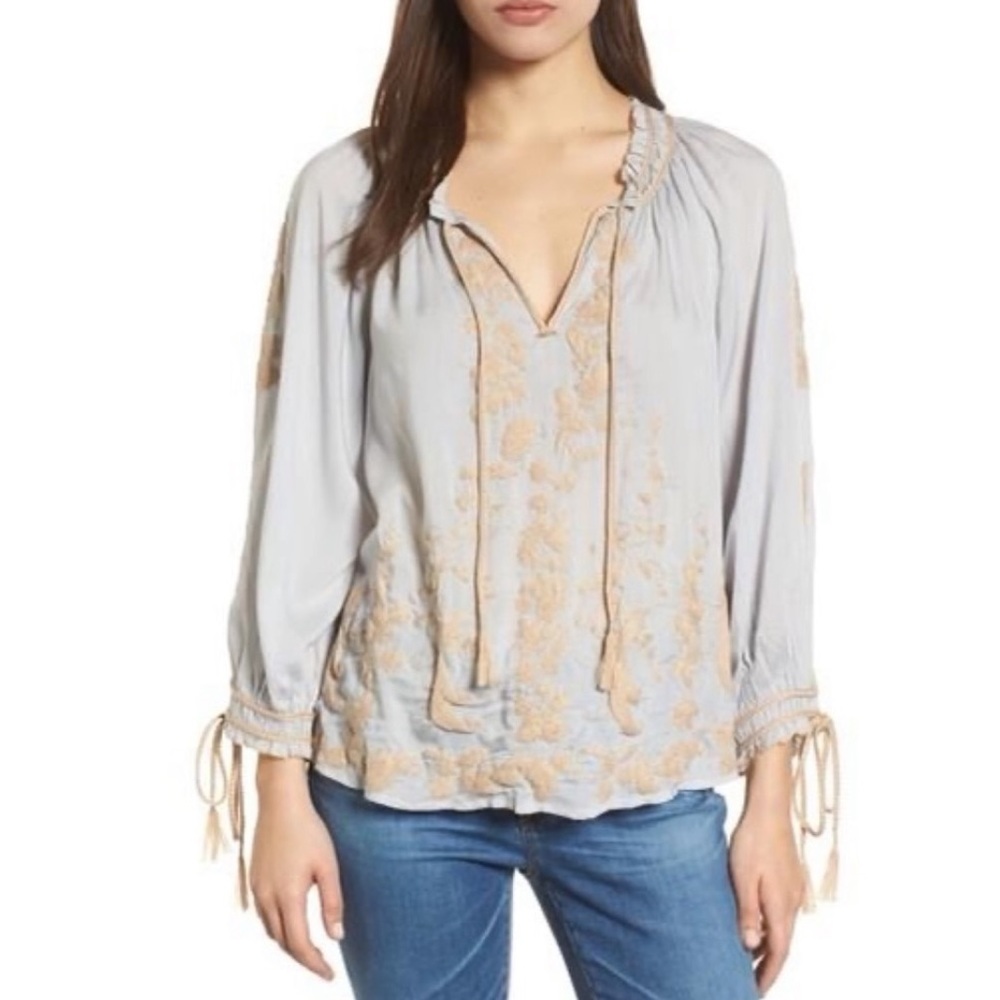 Embroidered Cowgirl Inspired Top - Size XS